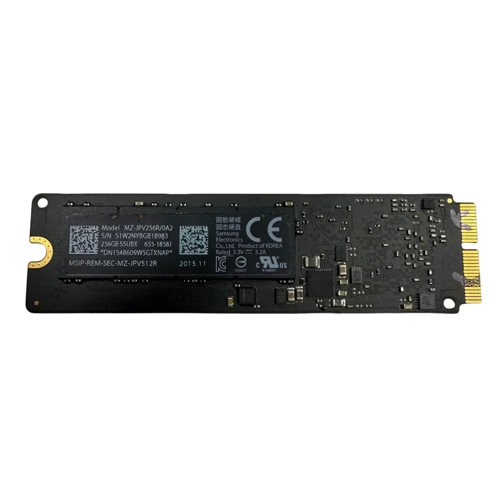 Samsung 256GB SSUBX SSD MZ-JPV256R/0A2 PCIe Flash Storage for MacBook iMac 2015